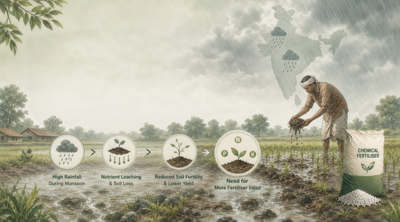 Why do India’s monsoons raise the need for more fertiliser input?