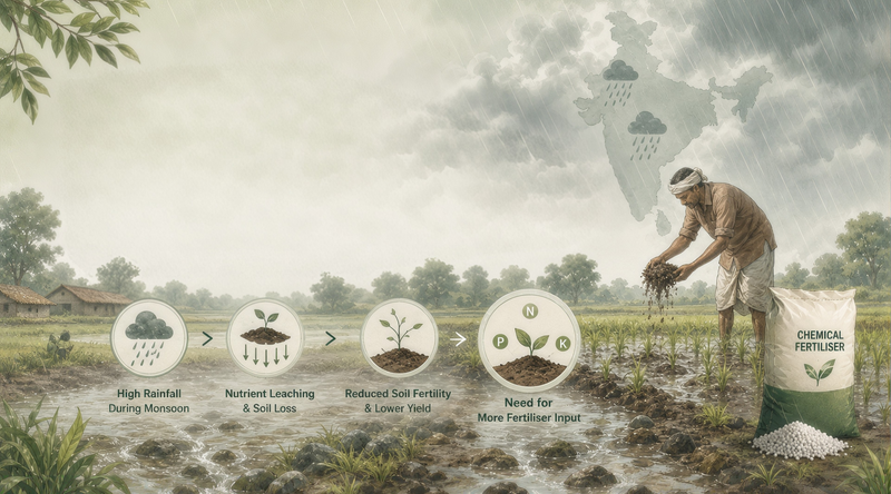 Why do India’s monsoons raise the need for more fertiliser input?